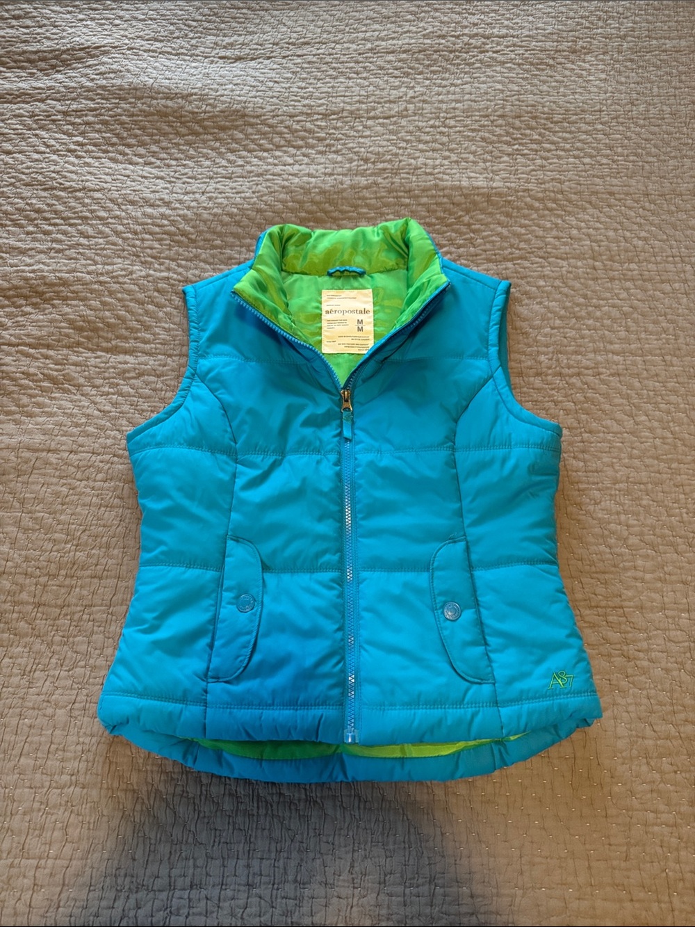 Vintage Aeropostale Zip Up Puffer Vest